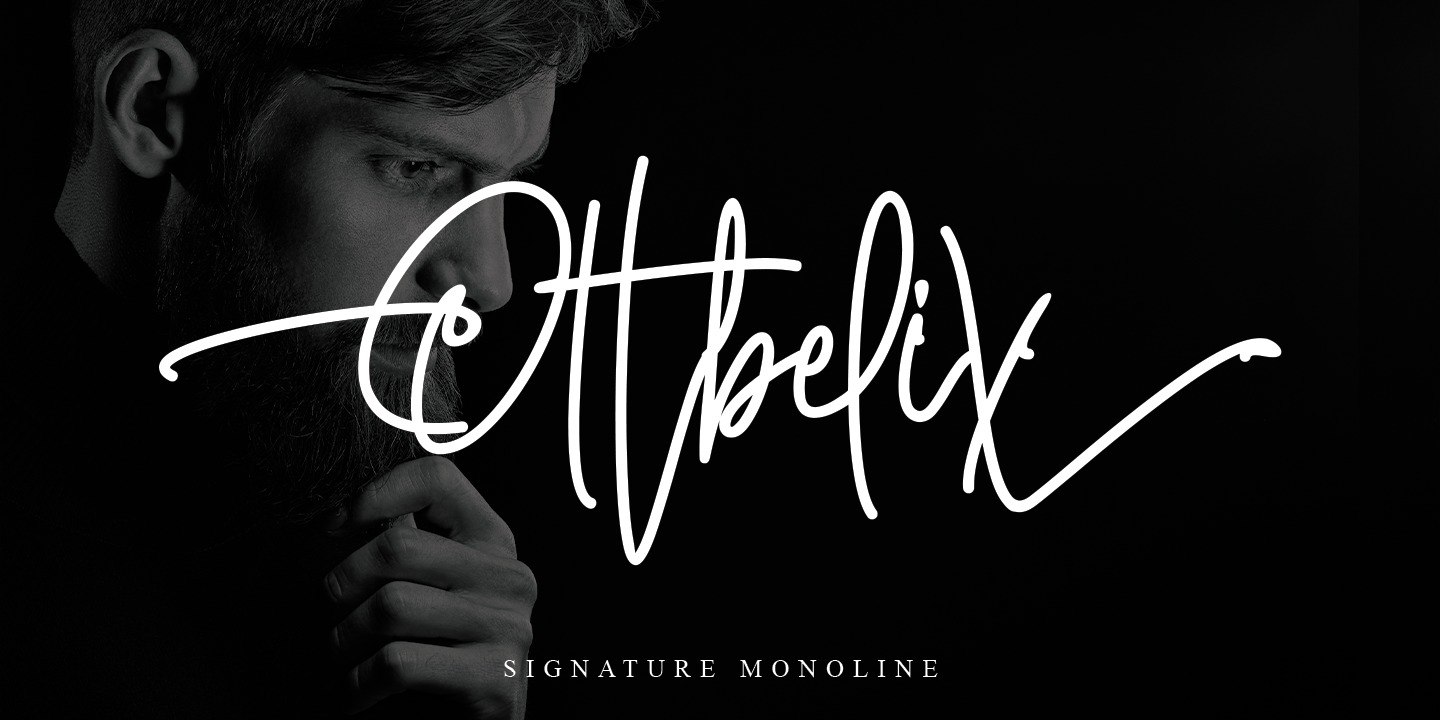 Beispiel einer Ottbelix-Schriftart